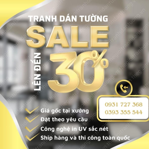 Tranh Dán Tường Giá Rẻ