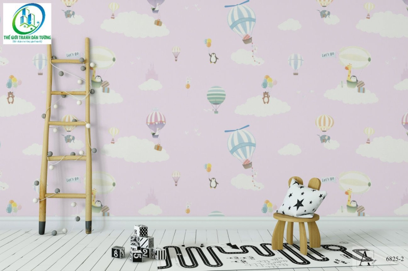 Làm mới phòng của bé với những mẫu giấy dán tường đáng yêu và sáng tạo