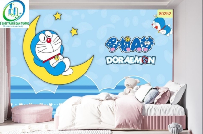 84+ Mẫu tranh dán tường Doraemon đẹp nhất dành cho bé