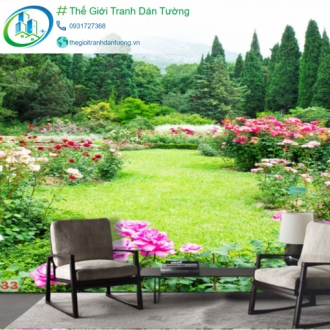 Tranh dán tường hoa lá HL16