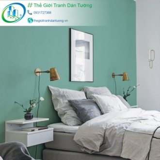 Giấy dán tường tông xanh pastel 15090