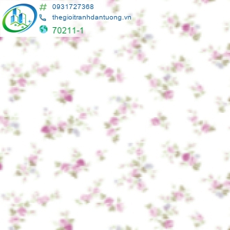 Giấy dán tường hoa nhí màu hồng 70211-1