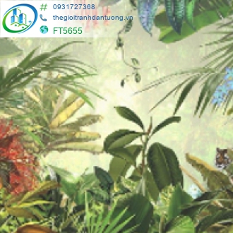 Tranh dán tường nhiệt đới FT5655