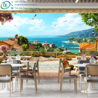 Tranh decor quán cà phê Quận 1