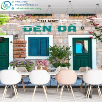 Tranh tường decor quán cafe thu hút giới trẻ