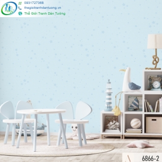 Giấy dán tường ngôi sao màu xanh dương
