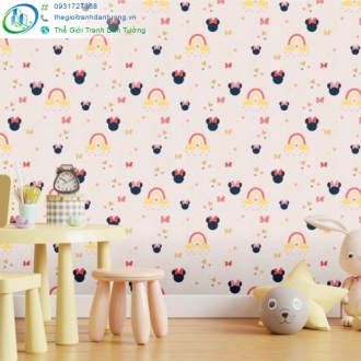 giấy dán tường chuột Mickey