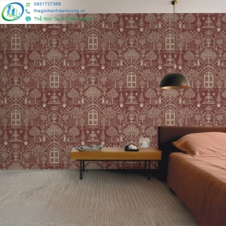 Giấy dán tường burgundy